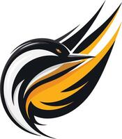 Stylized Bird in Flight vector