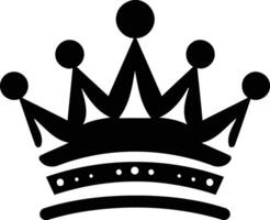 A simple yet elegant black crown icon, perfect for design projects requiring royalty, leadership, or success themes vector
