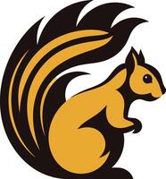Stylized Squirrel Design vector