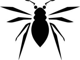A striking silhouette of an insect, perfect for creating graphic designs, icons, and branding vector