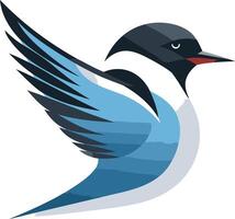 Blue Bird in Flight vector