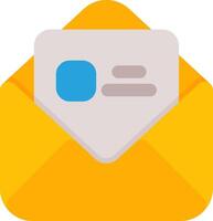 Envelope-Open Flat Icon vector