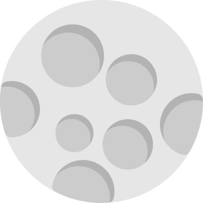 Moon Flat Icon