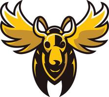 Yellow Beetle with Wings vector