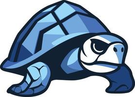 Blue Turtle Mascot Design vector