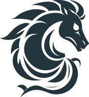 Abstract Design of a Horse's Head vector