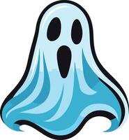 Blue Ghost with Open Mouth vector