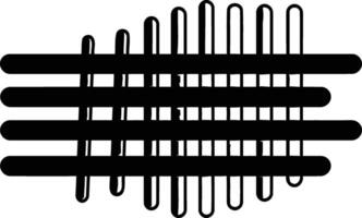 Abstract black and white graphic design featuring intersecting lines, perfect for modern minimalist design projects vector