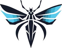 Abstract Geometric Butterfly Design vector