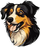 Portrait of a Friendly Aussie vector