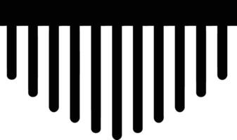 Simple black and white illustration of a geometric shape, perfect for use in design projects, presentations, and website layouts vector