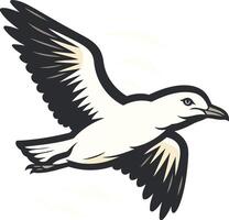 Seagull in Flight vector