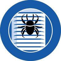 Beetle on a Window Blind vector