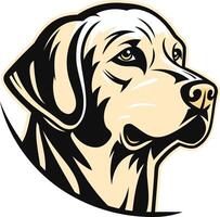 Labrador Retriever Head in Profile vector