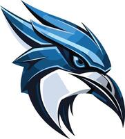 Bluebird Mascot Head Graphic vector
