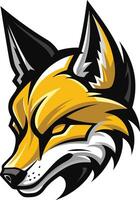 Fierce Fox Mascot Head Design vector