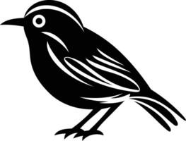 A simple, elegant silhouette of a bird vector