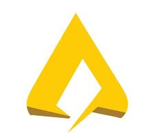 Abstract Yellow Geometric Design vector