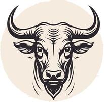 Bull Head element Illustration vector