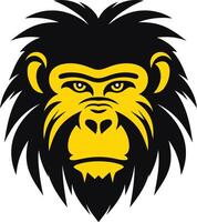 Close Up of a Monkey's Face vector
