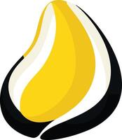 Abstract Yellow and Black Graphic Design vector