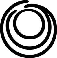 Simple, modern design of concentric circles vector