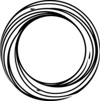 A bold, abstract circular frame, perfect for adding a modern touch to your designs vector