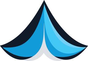 Abstract Geometric Design with Blue and White vector