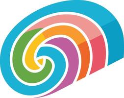 Colorful Spiral Abstract Design vector