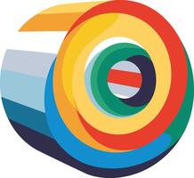 Abstract Colorful Spiral Pattern vector