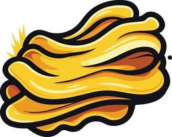 Abstract Golden Waves Illustration vector