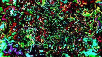Bright neon blurred colors like in a kaleidoscope . Motion . A sparkling, color-changing background on which patterns are visible in the animation. video