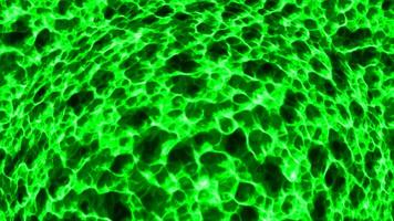 Moving plasma liquid with ball. Motion. Terrible mass of liquid plasma is moving and inflating. 3D molecules in liquid plasma with moving circular mass video