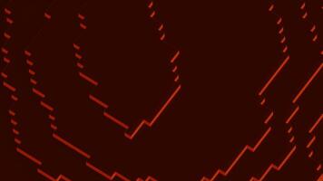 Abstract cubic motion graphics background. Design. Dark red old fashioned retro game design. video