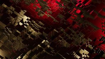 Space with wave distortions and square shapes. Design. Distortion waves move in square shape. Background of geometric squares is distorted like ripples on water video
