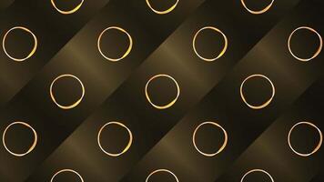Parallel wide stripes with small circular silhouettes. Motion. Wobbling circles on wide parallel lines. video