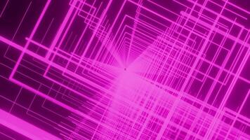 Blue and pink background. Design. A bright abstraction of white light pieces creating a tunnel that rotates and moves deeper. video
