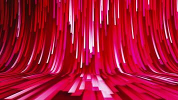 Colorful lines move in curved stream. Motion. Background of bright stream of lines with bend. Moving slide from stream of lines video