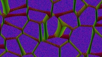 Abstract background with the movement of cells. Design. Moving colorful cells under microscope, concept of science. video