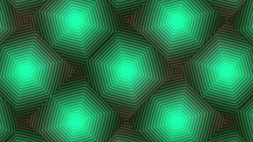Green and orange background. Motion.Lines that hypnotize and move in different colors in abstraction. video