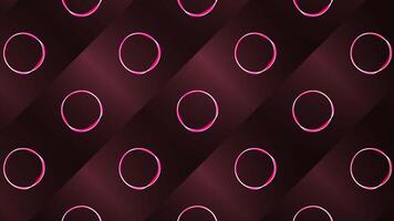 Red and black background . Motion.The shining lasers are in the form of circles and they draw patterns in abstraction. video