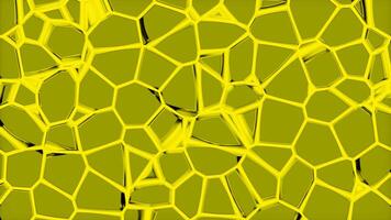 Yellow and pink background. Design.Bright puzzles of dark color that move and rearrange in abstraction. video