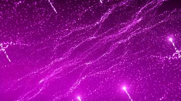 Brown and purple background. Motion.The bright glitter of a small size shimmers and floats in different directions in the animation. video