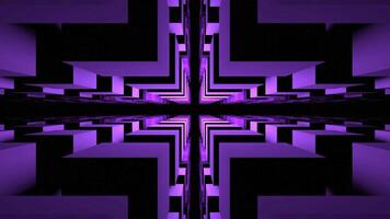 Flying through fractal colorful blocks like in construction game. Design. Endless tunnel of flying cubic shapes. video