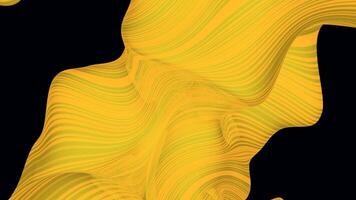 Abstract colorful fabric fluttering in the wind on a black background. Design. Thin piece of cloth swaying in the wind. video