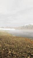 summer cloudy view to the big Glacier video