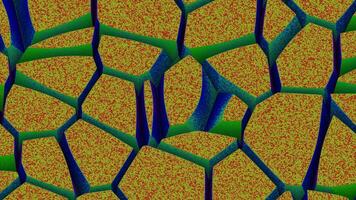 Abstract background with the movement of cells. Design. Moving colorful cells under microscope, concept of science. video