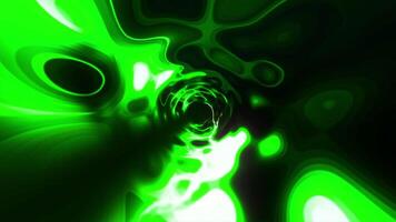 Tunnel with neon plasma. Motion. Bright neon spots flicker in tunnel. Round rotating tunnel with flashing neon plasma spots video