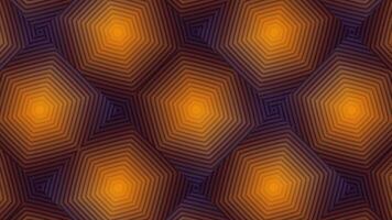 Green and orange background. Motion.Lines that hypnotize and move in different colors in abstraction. video