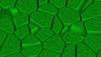 Pink and green breaking stones. Design.A light background in abstraction with breaking parts of the floor and bonding together. video